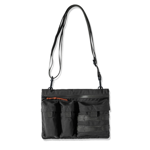 Maden TSS2201030 Multi Pocket Single Shoulder Messenger Crossing Bag(Carbon Black)