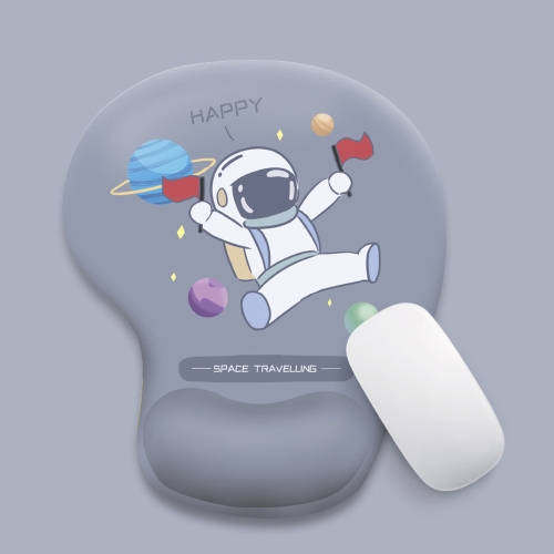 

Silicone Comfortable Padded Non-Slip Hand Rest Wristband Mouse Pad(Space Travelling)