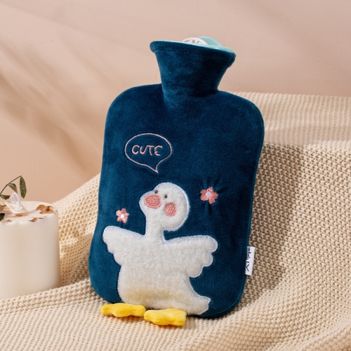 

ZS103 Cartoon Plush Water-filled Explosion-proof Hot Water Bags, Spec: Deep Blue Duck(1000ml)