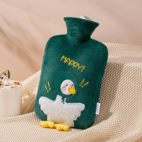 

ZS103 Cartoon Plush Water-filled Explosion-proof Hot Water Bags, Spec: Ink Green Duck(1000ml)