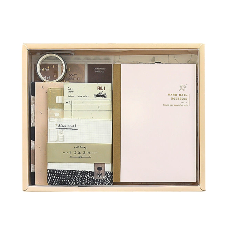 

122 PCS / Set Rotatt Street Simple Retro Handbook Set Material Notebook