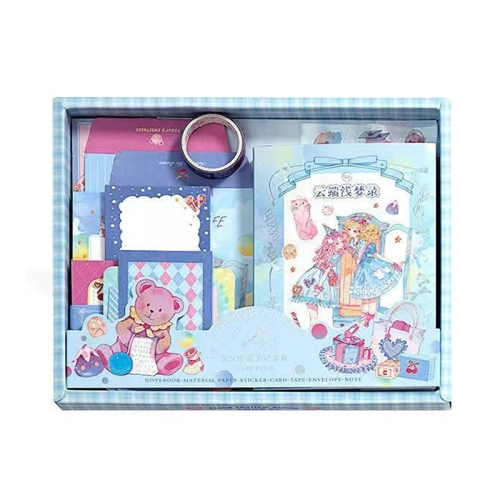 

123 PCS / Set Cloud Light Dream Simple Retro Handbook Set Material Notebook