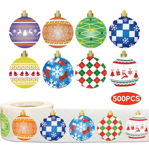 

2 Rolls Christmas Decoration Stickers Gift Label Tape, Size: 1 inch