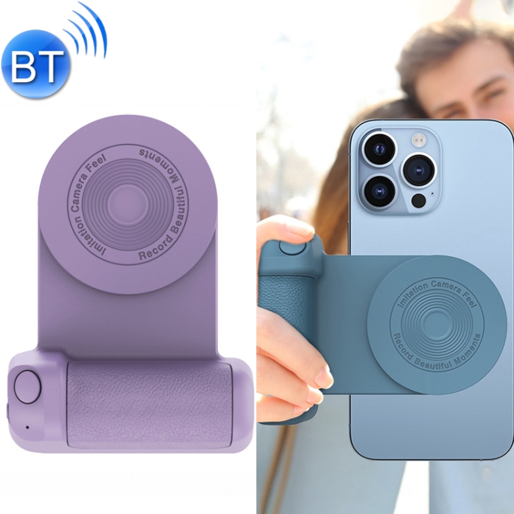 

BBC-8 3 In1 Magnetic Absorption Wireless Charging Phone Stand Bluetooth Handheld Selfie Stick, Style: Basic Model(Purple)