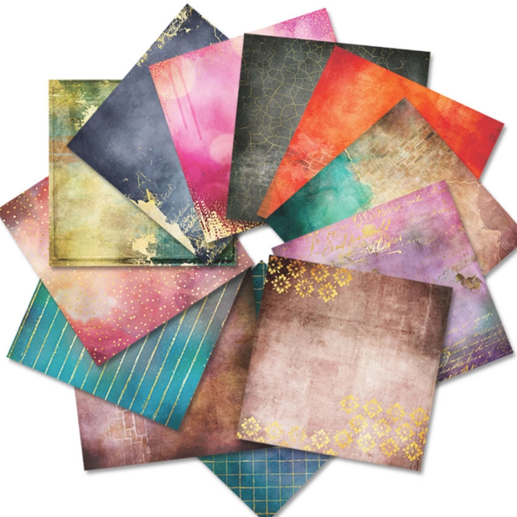 

2 Sets PA2017-6 DIY Album Clipboard Handbook Card Background Paper, Size: 6 inch