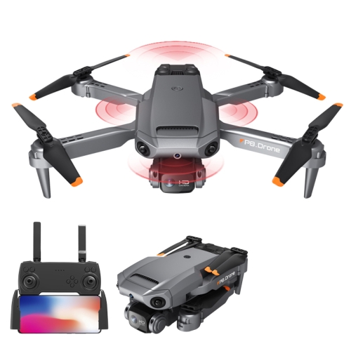 

P8 Quad Avoidance Drone HD Aerial Photography Quadcopter, Color: Black ESC Dual Camera