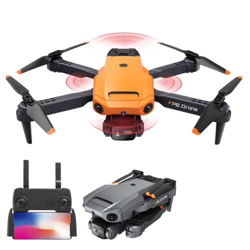 

P8 Quad Avoidance Drone HD Aerial Photography Quadcopter, Color: Orange ESC Dual Camera