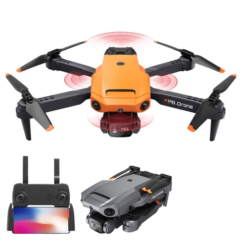 

P8 Quad Avoidance Drone HD Aerial Photography Quadcopter, Color: Orange Optical Flow Positioning