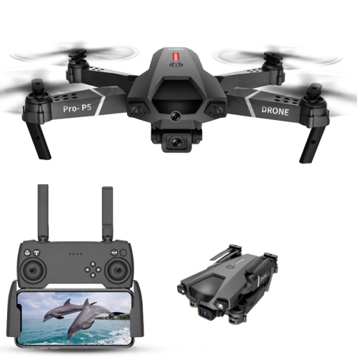 

P5 Folding Avoid Obstacles UAV Four-Axis Remote Control Aircraft, Color: Black No Aerial Photo