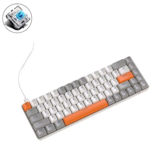 

ZIYOU LANG T8 68 Keys RGB Gaming Mechanical Keyboard, Cable Length: 1.5m, Style: Bee Version Green Shaft