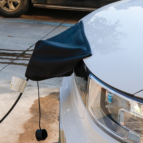 

2PCS ML-W011 Outdoor Charging Port Protective Cover Universal Magnetic Safety Rain Cloth(Black)