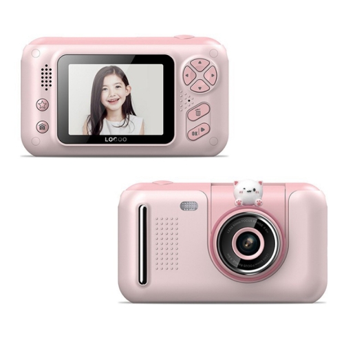 

2.4 Inch Children HD Reversible Photo SLR Camera, Color: Pink