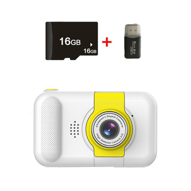 

X101 Mini HD Lens Reversible Child Camera, Color: White+16G+Card Reader