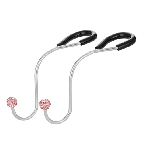 

Multifunctional Car Seat Hooks With Diamond Inlay(Pink)