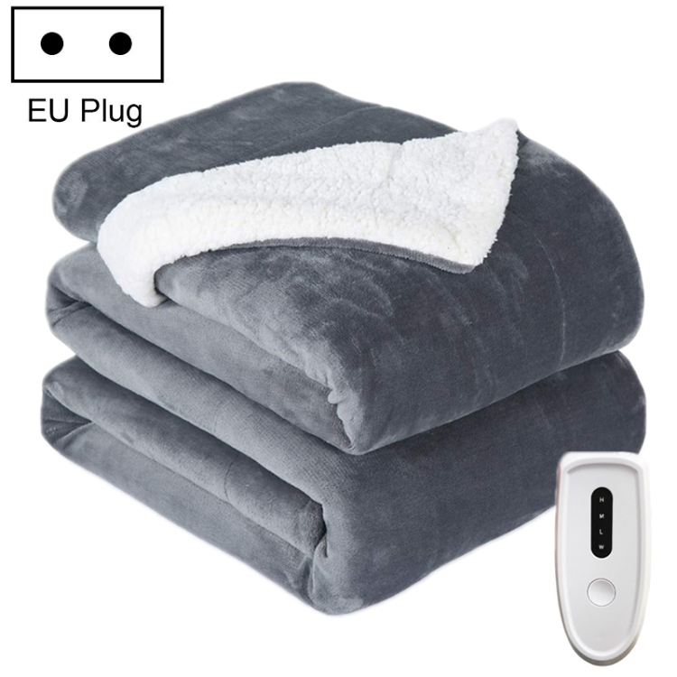 

Intelligent Temperature Control Electric Heating Blanket, Size: 183x213cm EU Plug(Gray White)