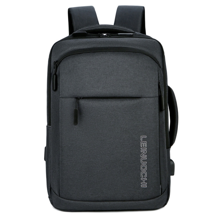 

OUMANTU 2066 Men Computer Backpack Waterproof Large Capacity Shoulder Bag(Gray)
