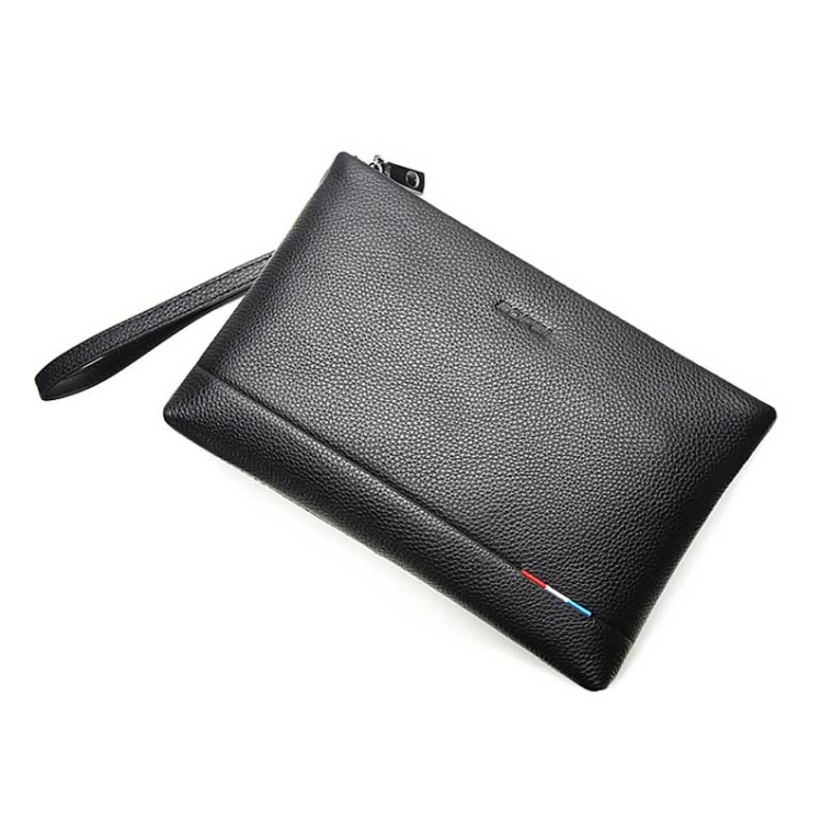 

Bopai 12-122271 Large-capacity Business Men Wear-resistant Leather Clutch Bag(Black)