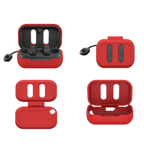

For Skull Candy Dime G52 Bluetooth Earphones Anti-drop Silicone Protective Case(Red)