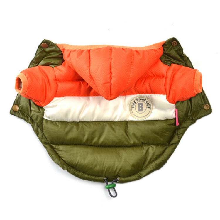 

Autumn/Winter Dog Warm Cotton Jacket Pet Clothes, Color: Orange 2 Legs(20)
