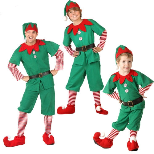 Christmas Green Elf Cosplay Costume