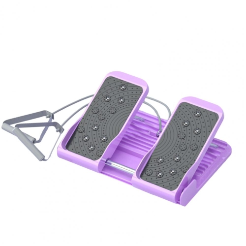 

Magnetic 3D Massage Upgrade Large Angle Stretching Pedal Foot Calf Stretcher Board With Pull Cord Purple