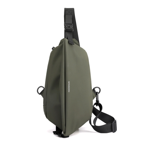 

HAOSHUAI 1100-25 Men Chest Bag Casual Shoulder Bag(Army Green)