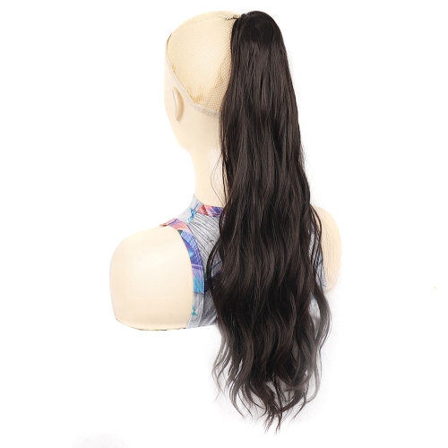 

P96 Clip-On Wig Long Ponytail Water Ripple Long Curly Wig(4)