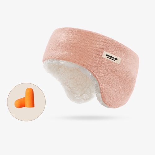 Conjunto de protetores de ouvido + tampões de ouvido para inverno quente Golovejoy máscara para dormir (rosa)