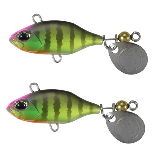 

2pcs Luya Bait Shenshui VIB With Metal Tablets Fake Bait Tiller Mouth Bass Bionic Fishing Bait(C)