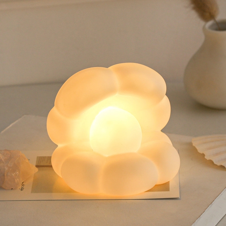 

KTX-352 Cartoon Animal Shape Atmosphere Lamp Desktop Decoration LED Night Light, Spec: White Oyster