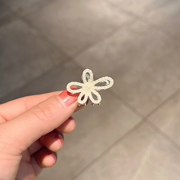 

10 PCS LD358 Flower Pearl Mini Hairpin Girl Bangs Hair Ornaments