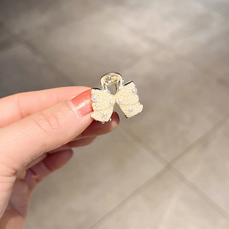 

10 PCS LD358 Bow Pearl Mini Hairpin Girl Bangs Hair Ornaments