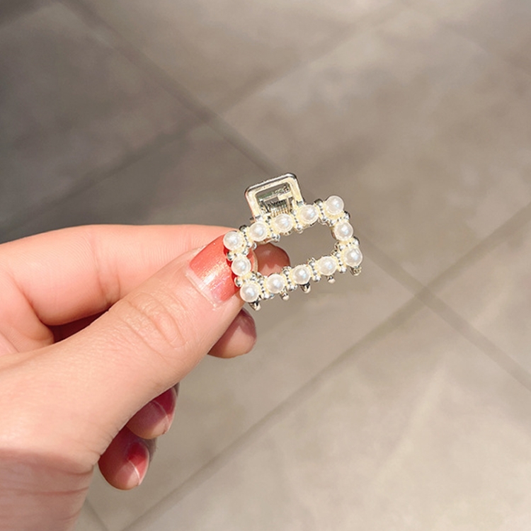

10 PCS LD358 Large Square Pearl Mini Hairpin Girl Bangs Hair Ornaments