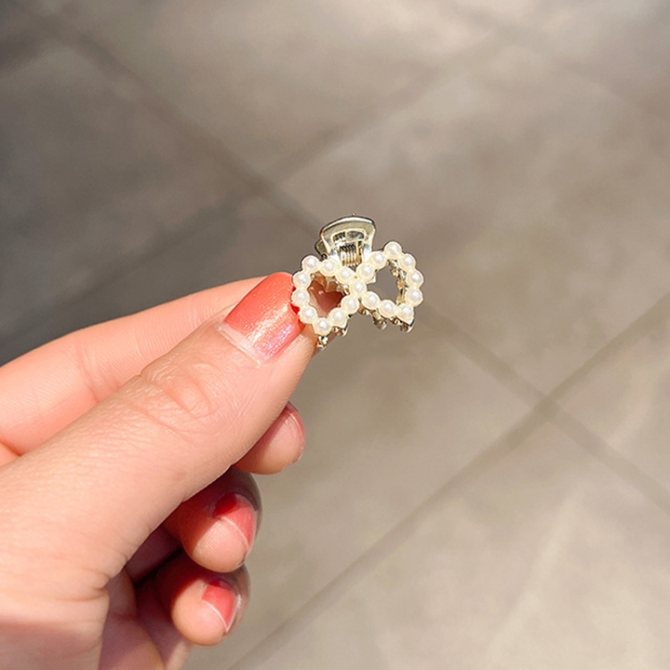 

10 PCS LD358 Large 8 Shape Pearl Mini Hairpin Girl Bangs Hair Ornaments