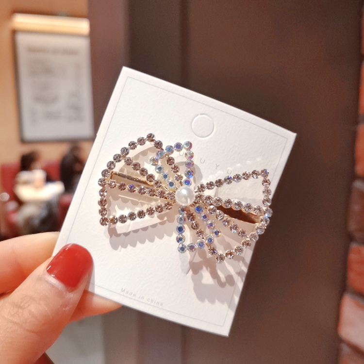 

10 PCS Rhinestone Fashion Hair Clips Women Bangs Headwear, Styles: 380 Diamond