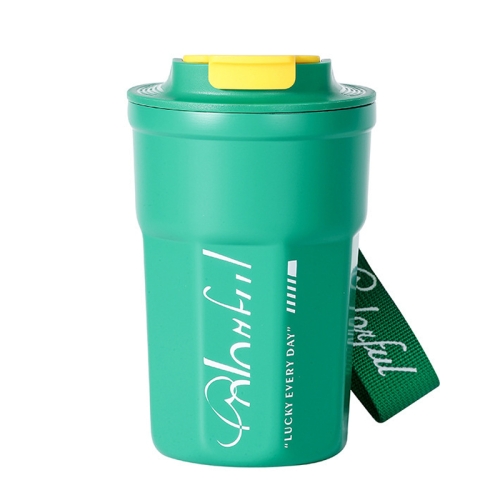 

SH-kl001 Portable 316 Stainless Steel Insulation Cup Cold Coffee Accompanying Mug, Capacity: 400ml(Green)