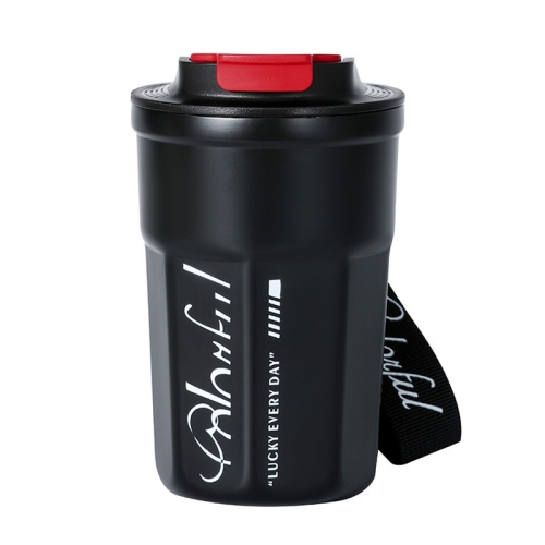 

SH-kl001 Portable 316 Stainless Steel Insulation Cup Cold Coffee Accompanying Mug, Capacity: 400ml(Black)