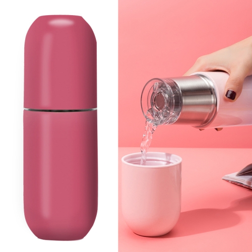 

Shoke Portable Mini Insulation Cup 316 Stainless Steel Capsule Cup, Capacity: 280ml(Rose Red)