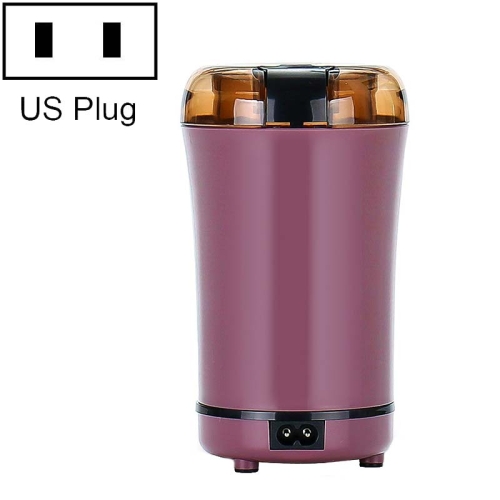 

M150A Stainless Steel Electric Coffee Grinder Grain Bean Grinding Machine, Spec: US Plug (Purple)