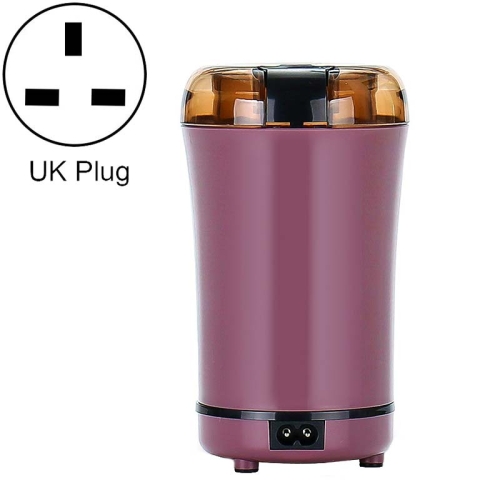 

M150A Stainless Steel Electric Coffee Grinder Grain Bean Grinding Machine, Spec: UK Plug (Purple)