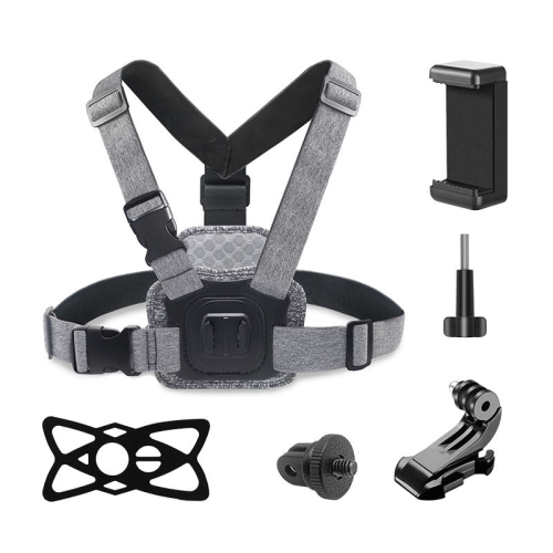 

XD-003 Chest Strap Mount Front Rear Holder for GoPro Hero11 Black / HERO10 Black / HERO9 Black / HERO8 Black / HERO7 /6 /5 /5 Session /4 Session /4 /3+ /3 /2 /1, Insta360 , DJI Osmo Action and Other Action Cameras, Smartphones
