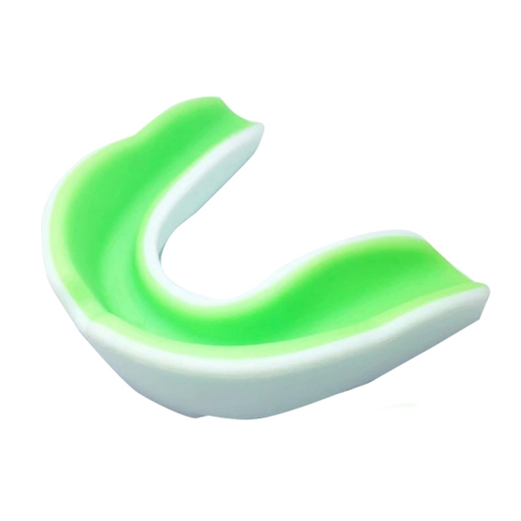 

W003 2pcs Sanda Training Basketball Boxing Sports Mouth Guard EVA Braces, Style: Adult (White Green)