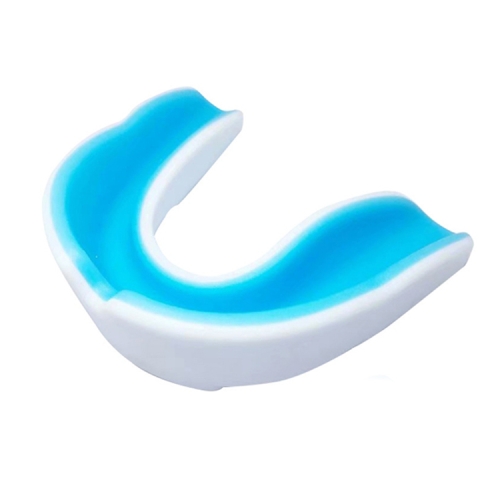 

W003 2pcs Sanda Training Basketball Boxing Sports Mouth Guard EVA Braces, Style: Adult (White Blue)