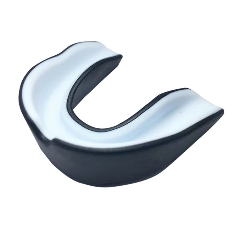 

W003 2pcs Sanda Training Basketball Boxing Sports Mouth Guard EVA Braces, Style: Children (Black White)