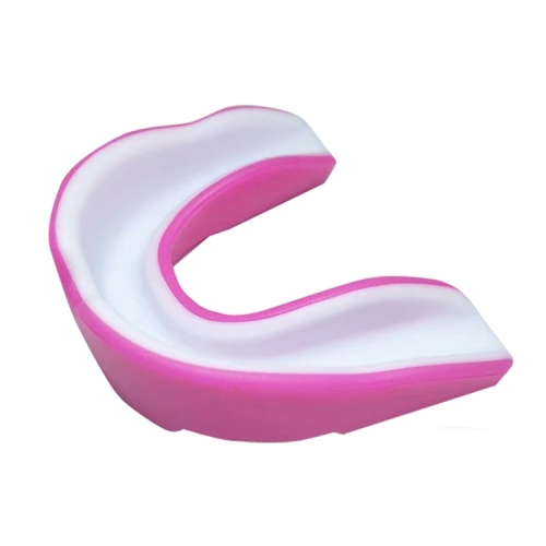 

W003 2pcs Sanda Training Basketball Boxing Sports Mouth Guard EVA Braces, Style: Children (Pink White)