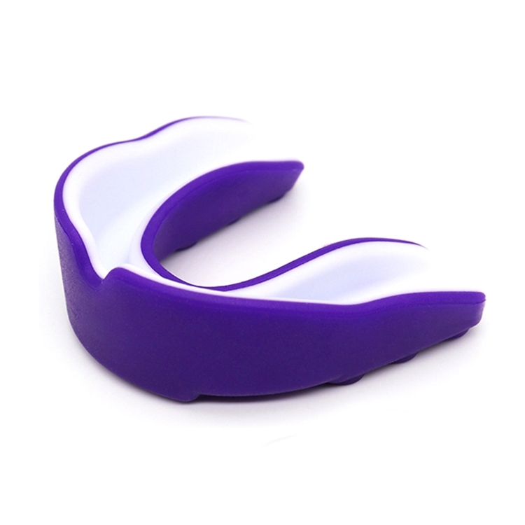 

W003 2pcs Sanda Training Basketball Boxing Sports Mouth Guard EVA Braces, Style: Children (Purple White)