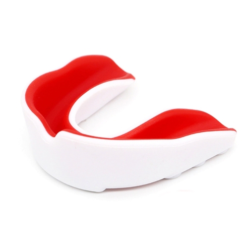 

W003 2pcs Sanda Training Basketball Boxing Sports Mouth Guard EVA Braces, Style: Children (White Red)