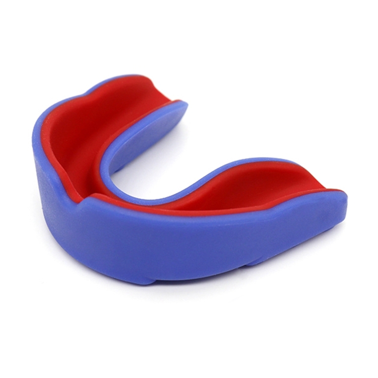 

W003 2pcs Sanda Training Basketball Boxing Sports Mouth Guard EVA Braces, Style: Children (Sea Blue Red)