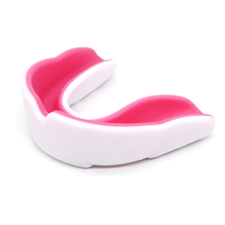 

W003 2pcs Sanda Training Basketball Boxing Sports Mouth Guard EVA Braces, Style: Children (White Pink)