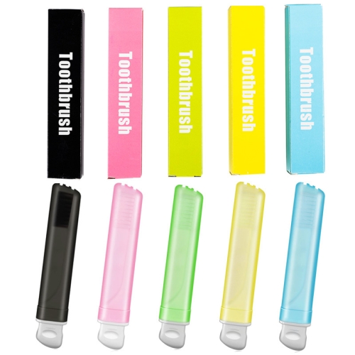 

5 PCS/Set Portable Business Trip Folding Toothbrush Multi-color Super Soft Bristles Toothbrush